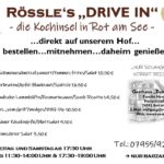 Rössle‘s DRIVE IN 12.06. – 14.06.2020