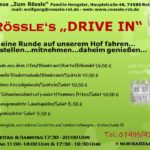 Rössle‘s DRIVE IN 20.11. – 22.11.2020