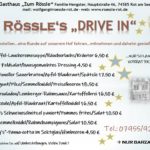 Rössle‘s DRIVE IN – 27.12.2020
